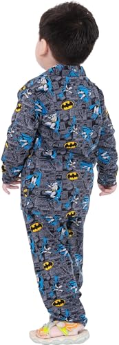 Image of TONY & JONY Summer Casual Wear Self Design Cartoons Printed Full Sleeve 100% Pure Cotton Kid's Top Bottom Set /Night Suit