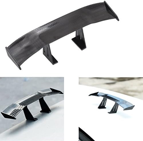 IYSHOUGONG 1 Pcs Mini Spoiler Auto Car Tail Decoration Spoiler Wing Carbon Fiber