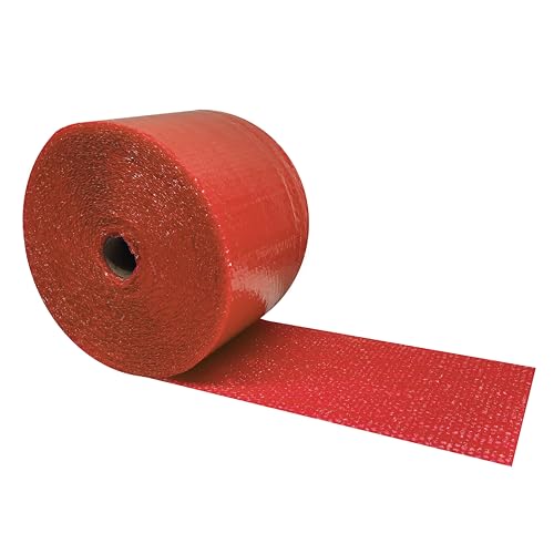 Color Bubble Protective Packaging Rolls, 3/16", 12" x 175', Red