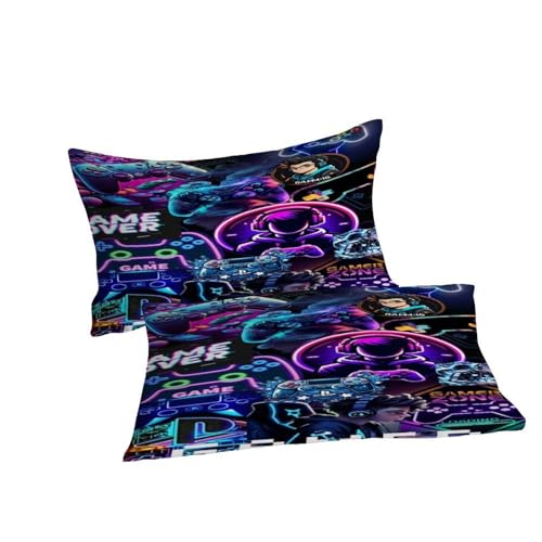 Parure de couette manette de jeu gamer 200x200cm avec 2 taies - 7