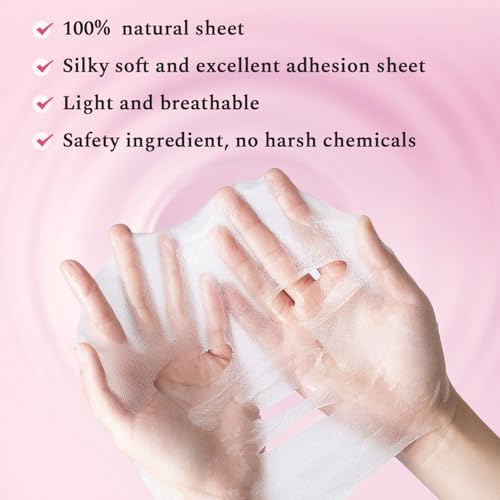 12 Pack Face Masks Skincare, Collagen Face Mask, Anti-Aging Retinol Face Mask, Hyaluronic acid Hydrating Face Sheet Mask, Moisturizing Face Masks Pamper SPA Gifts For Women, Brightening, Smoothing - Image 4