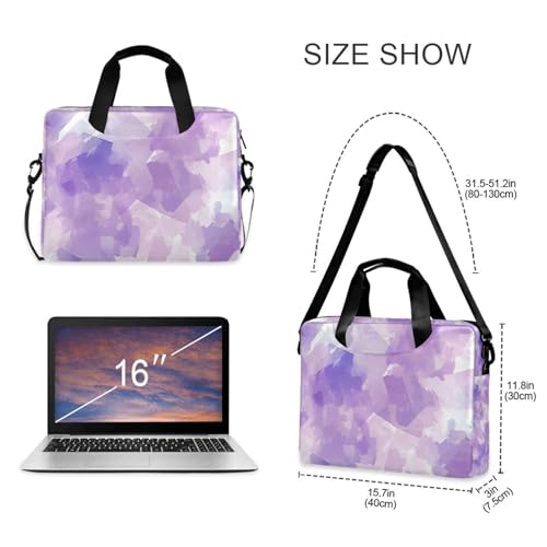 Maletín para portátil 15.6 pulgadas con asa y correa lilac miniatura 5