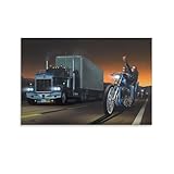David Mann Motorcycle Art Poster Motorcycle Canvas Wall Art Posters For Room Aesthetic And Decor 53 Canvas Painting Wall Art Poster for Bedroom Living Room Decor 24x36inch(60x90cm) Unframe-style