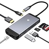 USB-C Hub with RJ45 Ethernet iVANKY 7-in-1 USB C Multiport Adapter for for M1 MacBook Pro/Air 2021...