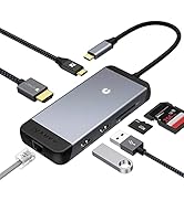 USB-C Hub with RJ45 Ethernet iVANKY 7-in-1 USB C Multiport Adapter for for M1 MacBook Pro/Air 202...