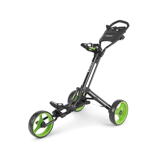 CRUISER GOLF (CR-6 Deluxe) Three Wheel Trolley - One Button, Easy Fold