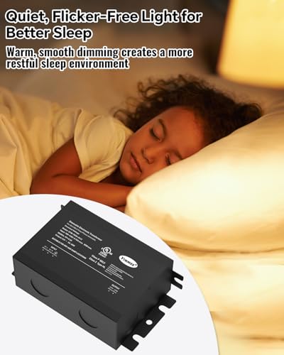 Image of LED Driver 12V 60W DimmableTriac ELV /MLV LED Transformer Compatible with Lutron&Leviton Switches,for LED Strip Lights,Kitchen, Cabinet,UL&FCC-Listed