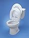 Medline MDS80320E SEAT, Toilet, ELEV, with ARMS, Plastic, STD