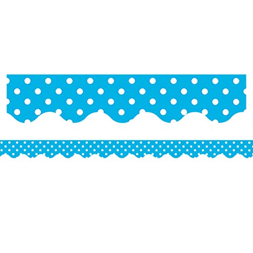 Teacher Created Resources TCR4670 AQUA MINI POIS BORDER TRIM