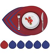 Cepewa Set di 6 tovagliette in feltro grigio scuro, sottobicchieri, rotonde, decorazione da tavolo (1 x set da 6 tovagliette grigio scuro
