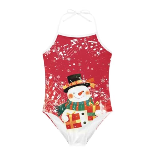 Image of Christmas One-Piece Swimsuits Beach Swimwear Bathing Suit for 3-10 Years Girls