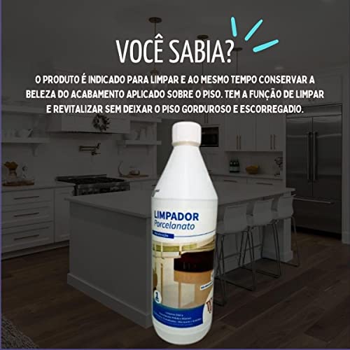 Limpador de Porcelanato Limpa e Conserva Pisos Frios 1L W&W