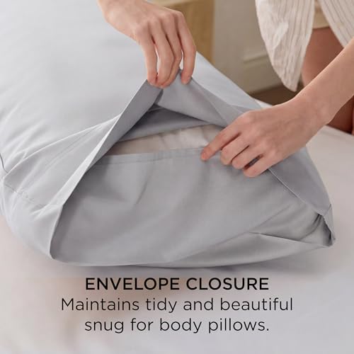 Image of Bedsure PureWoven Body Long Pillowcase, 100% Rayon Derived from Bamboo