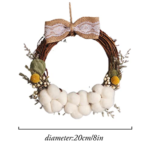 Couronnes de fleurs intérieures extérieures pour décoration murale de maison - 3