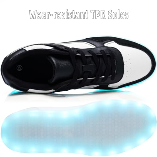 APTESOL Light Up Shoes for Women Men - 11 LED Color Modes Fashion Luminous Shoes with USB Rechargeable4