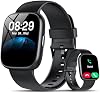 Smartwatch con Alexa integrada, pantalla táctil HD de 1.83", rastreador de actividad física con llamadas Bluetooth, reloj fitness con monitor de frecuencia cardíaca y sueño, más de 120 modos deportivos, resistente al agua IP68 para Android iOS 2