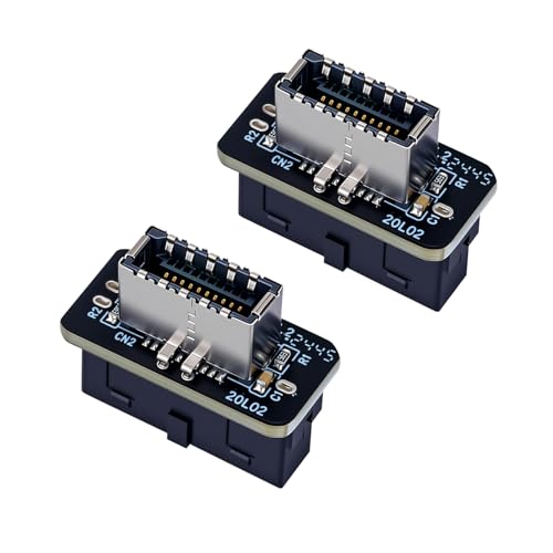 YSIUENG USB 3.2 Gen 1 to Gen 2 Header Adapter (2-Pack)