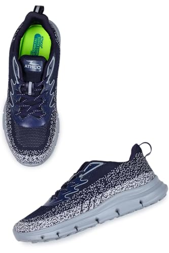 Image of ATHCO Mens Galaxy Super Comfortable Insole Shoes|Running|Walking|Training|Gym|Jogging|Sneaker|Athletic|Laceup|Flexible|Lightweight|Dailyuse|Sports|Casual|ExtraSoft|Fitness|Gents Boys