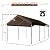Shintenchi Heavy-Duty Carport Canopy Shintenchi – 12x20 FT with Side Doors & Roll-Up Windows for Trucks, Cars, and Motorcycles – Khaki