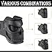 5pcs Sleeve Mag Graffitiable Fits All Model, Vertical Grip Gun Grip Replica, Model Decorations(Black)