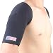 Sports Magnetic Double Shoulder Brace Support Strap Wrap Belt Band Pad - Black