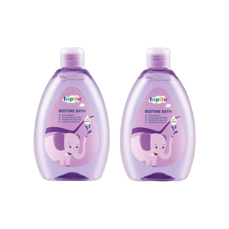 ark future Lupilu Bedtime Bath | Hypoallergenic & Gentle Formula | Dermatologically Tested | No Tears | 500mL × 2 Twin Pack