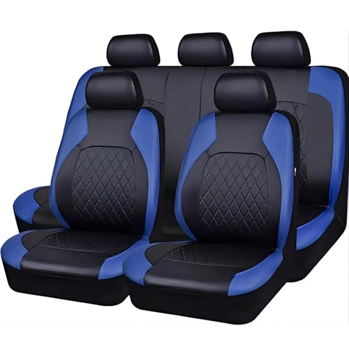 MZHIJIEDM Fundas Asientos Coche para Isuzu Tous Les modèles D-MAX mu-X 2000-2023 2024, Fundas para Asientos de Coche Impermeable Transpirable Accesorios Coche,Blue
