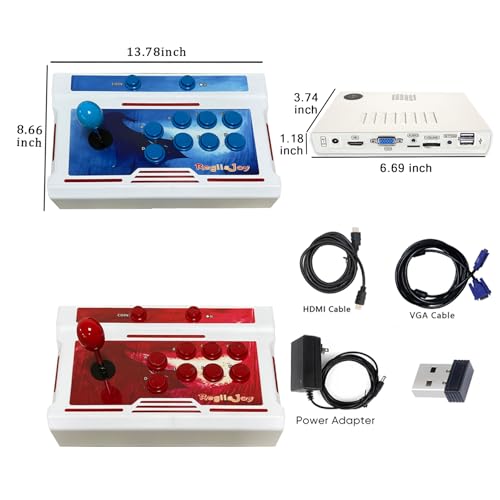 Image of RegiisJoy 32000 in 1 Wireless Pandora Box Arcade Game Console 78S Bluetooth for PC Projector 4K TV, 2-4 Players, 1280X720, 3D Games