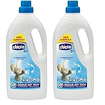 Artsana Chicco Sensitive Detersivo Bucato Ipoallergenico, rimuove Macchie e Odori, 0+ Mesi – 1.5 L (Confezione da 2)