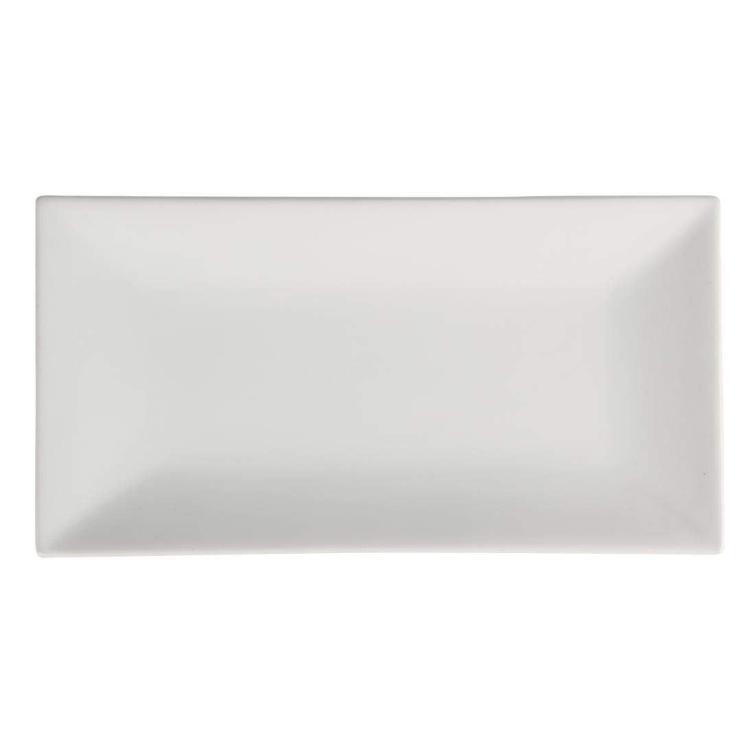 Olympia Plato rectangular para servir 380 x 200 mm, color blanco
