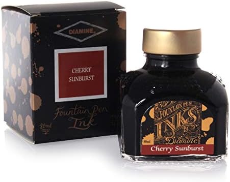 Diamine 80ml Fountain Pen Ink - Cherry Sunburst
