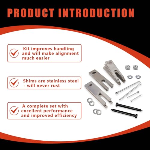 OLIMPOCICLI Stainless Steel Trailing Arm Shim Kit Compatible With 1963-1982 Chevy Corvette, 24pcs by OLIMPOCICLI - Image 4