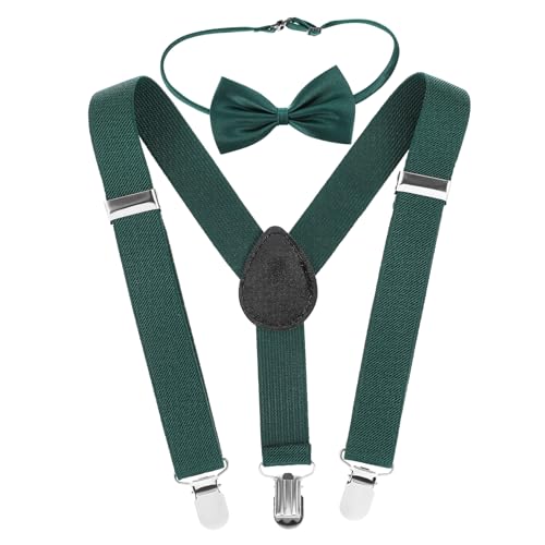 minkissy Bretelles Et Nœud Pour Pantalons Robes Smoking Bretelles Élastiques Réglables Pour Garçons Pour Jeans Et Sous-vêtements