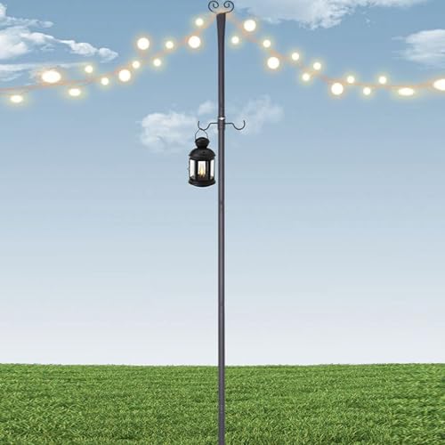 Postes para luces de cuerda que transforman tu patio en un oasis acogedor 4