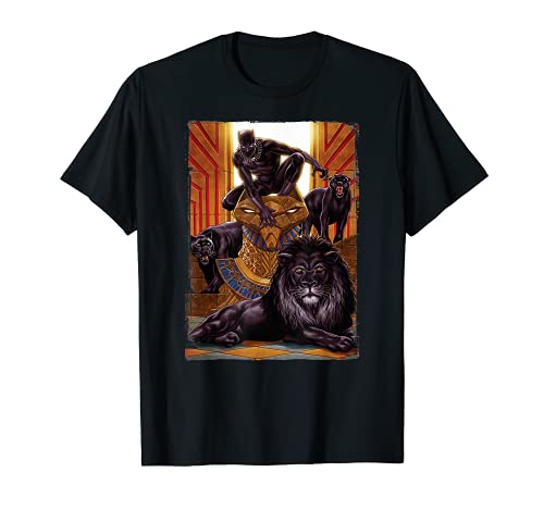 Marvel Black Panther King In the Lion's Den Graphic T-Shirt Marvel Black Panther King In the Lion's Den Graphic T-Shirt