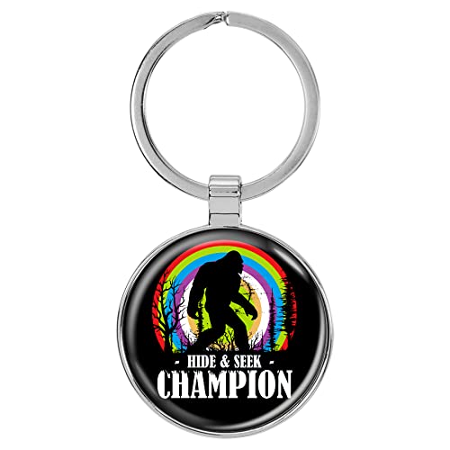 Image of Bigfoot 1.5 inch x 3 inch Domed Keychain Backpack Pull