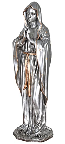 Jugendstil Figur Madonna Statue Silber Skulptur Kirchenfigur Maria...