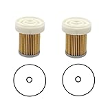 2Pcs Fuel Filter with O-ring Compatible With Kubota B1410 RTV900 L320 B3030 B7400 L3800DT L3800F