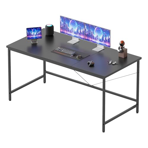 Mericonia 120x50 cm Computer Desk, Gaming Desk for Small Spaces, Modern Simple Style Desk for Home Office, Study Student Writing Desk, Black