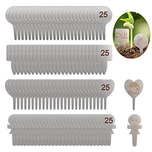 Risegun Pflanzenschilder, 100 Stück Pflanzenstecker Metall Gartenschilder Wetterfest Pflanzen Etiketten Namensschilder für Blumen, Gemüse, Kräuter Risegun Pflanzenschilder, 100 Stück Pflanzenstecker Metall Gartenschilder Wetterfest Pflanzen Etiketten Namensschilder für Blumen, Gemüse, Kräuter