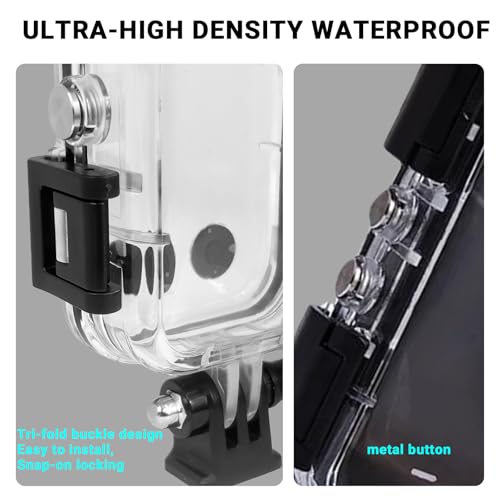 Insta 360 X5 Invisible Dive Case,Waterproof Up to 45m/147ft Invisible Underwater Photography Housing,X5 Underwater Dive Protective Shell with Bracket Accessories