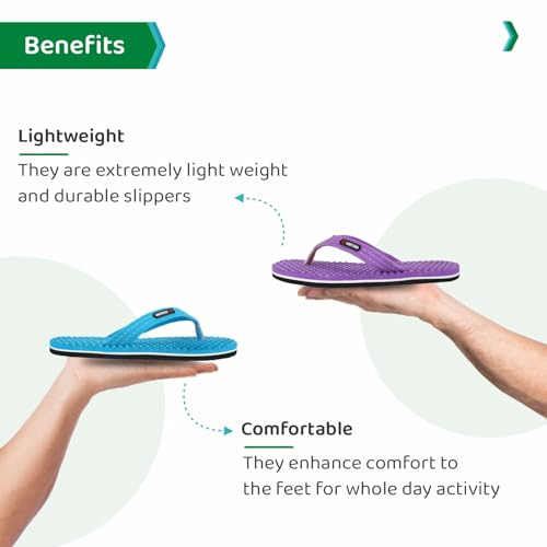 Image of ORTHO JOY House Slipper for Women's Care | Orthopaedic | Diabetic | Acupressure | Comfortable | MCR | Flip Flop Ladies and Girl's Home for Daily Use
