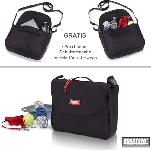 BARTSTR Kofferraumschutz Hund 170x95 cm, Universal für Kombi Kofferraum, Schutzmatte Wasserabweisend & Stoßstangenschutz, Plus Schultertasche