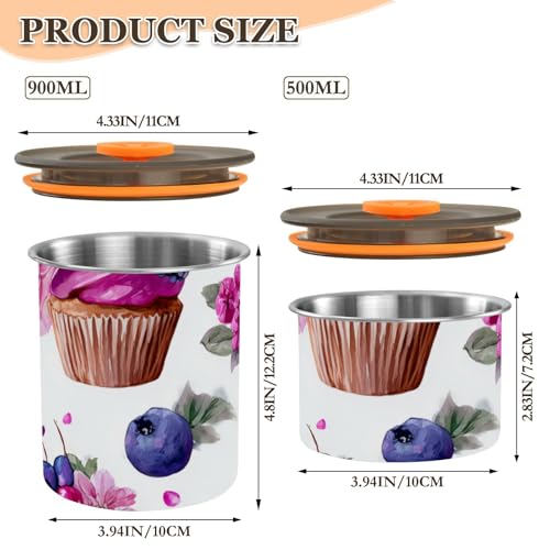 Contenedor Hermético para Café de Acero Inoxidable 500ml miniatura 3