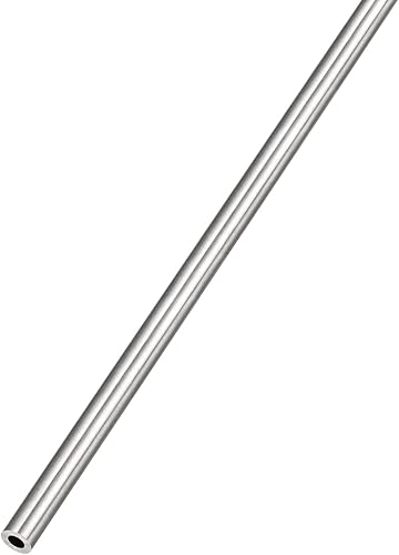 METALLIXITY Tubo de acero inoxidable 304 (0.079in de diámetro exterior x 0.020in de alto x 9.843in de largo), tubo recto, para muebles del hogar,