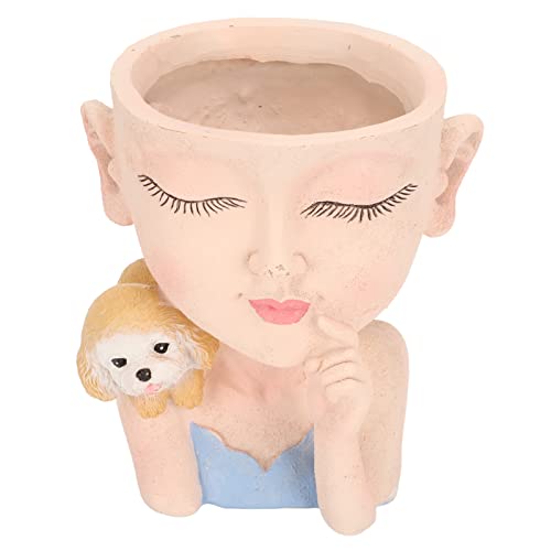 LIYJTK Cute Flower Pot Girl Girl Style Drenaggio Bottom Drenage