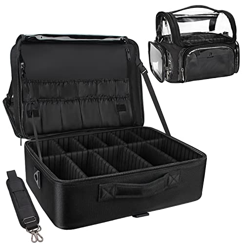 Relavel Extra Large Makeup Case and Brush Holder