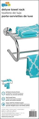 Honey-Can-Do bth-05075 Towel Rack, 22.64 x 11.81 x 7.48, Chrome