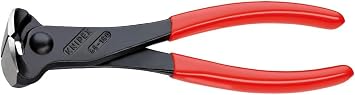 KNIPEX 68 01 180 EAN End Cutting Nipper black atramentized plastic coated 180 mm