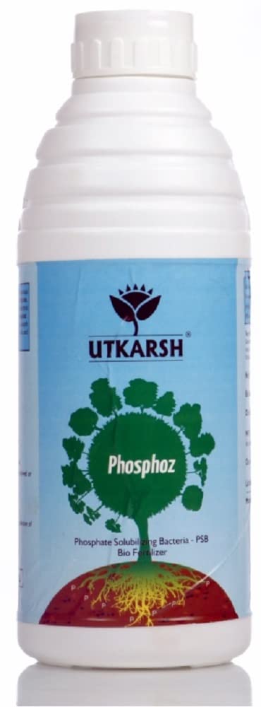 Utkarsh Phosphoz (Phosphate Solubilizing Bacteria - PSB) BioFertilizer for Natural Phosphorus, Plant Nutrition, Root development, Increase Flowering & Fruits, All Crops (1 Lit; Pack of 1) (B0BDGGVQ9F) Amazon Price History, Amazon Price Tracker